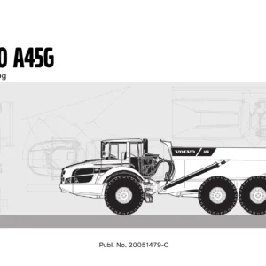 Volvo A45G Articulated Hauler Complete Parts Catalog 20051479-C - PDF Download
