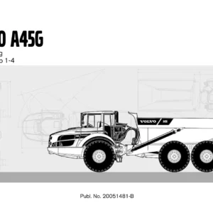 Volvo A45G Parts Catalog Parts 1 & 2 20051481-B PDF
