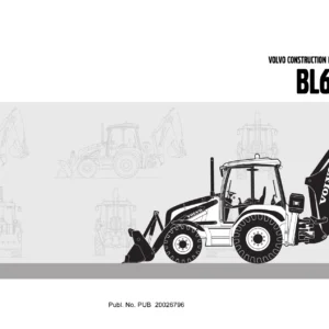Volvo BL60B Backhoe Loader Parts Catalog 20603 - PDF Parts Manual Download