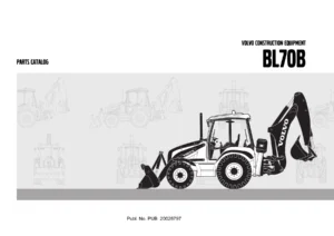 Volvo BL70B Backhoe Loader Parts Catalog - PUB 20026797 PDF Manual