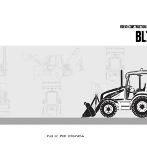 Volvo BL71B Backhoe Loader Parts Catalog Manual - PUB 20024542-A