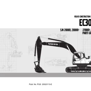 Volvo EC300D Excavator Parts Catalog Manual 2015 - PDF Download