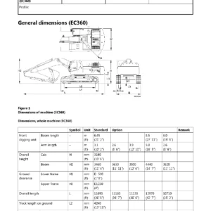 Volvo EC360 EC460 Excavator Service Information Manual PDF