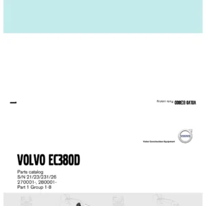 Volvo EC380D Excavator Parts Catalog 20023976-I - 2017 PDF Spare Parts Manual