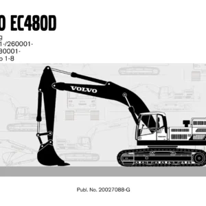 Volvo EC480D Excavator Parts Catalog 2017 Publication 20027088-G - Illustrated Parts Manual PDF