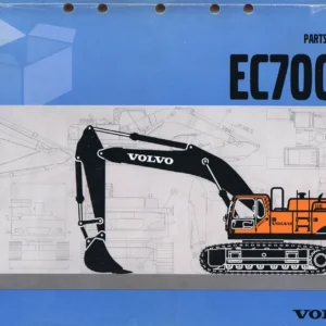 Volvo EC700B Backhoe Excavator Parts Catalog - PUB 74B9920060