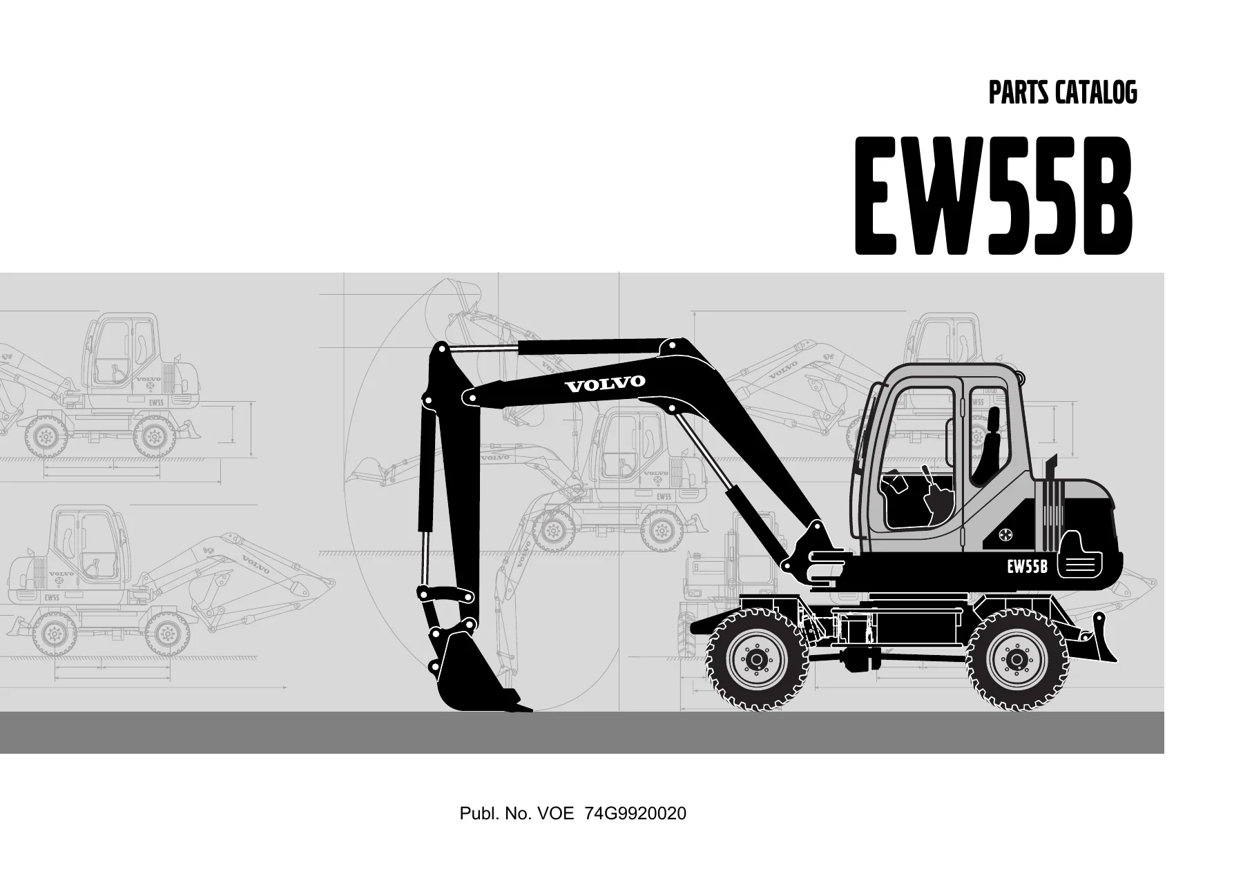 Volvo EW55B Excavator Parts Catalog Manual VOE74G9920020 - PDF Download - Image 2