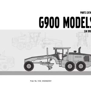 Volvo G900 Motor Grader Parts Catalog PDF - G930 G940 G946 G960 G970 G976 G990 - S/N 39300 & Up