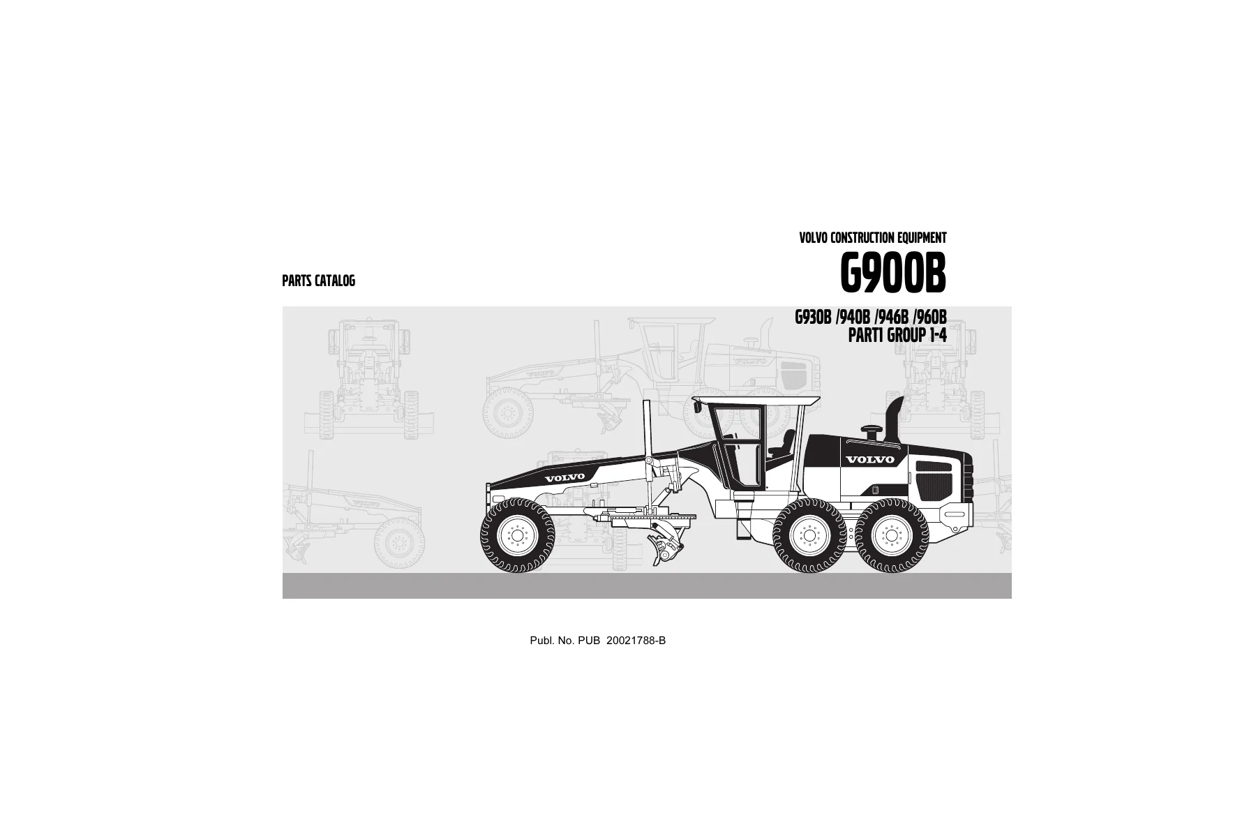Volvo G930B G940B G946B G960B Motor Grader Parts Catalog - January 2014 PDF - Image 2