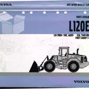 Volvo L120E Wheel Loader Parts Catalog VOE 63B9920086 - PDF Download