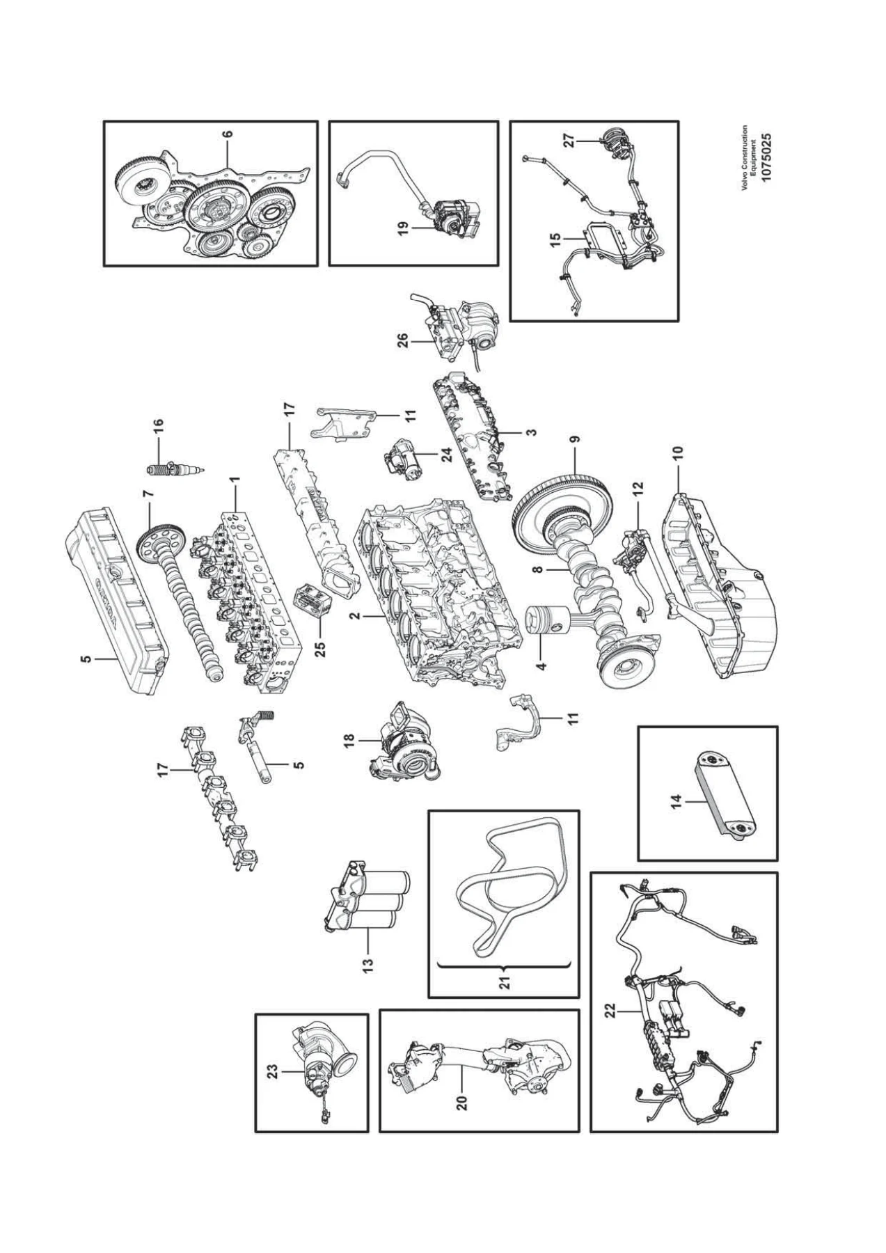 Volvo L150H Wheel Loader Parts Catalog Parts 1 & 2 Groups 1-9 20053797-A 2017 PDF - Image 2