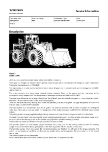 Volvo L330C Wheel Loader Service Information Manual PDF Download