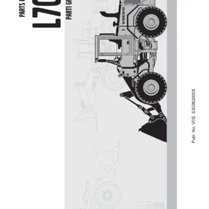 Volvo L70E Wheel Loader Parts Catalog - Parts 1 & 2 - VOE 63G9920008