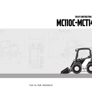 Volvo MC110C MCT145C Skid Steer Loader Parts Catalog Manual - PDF