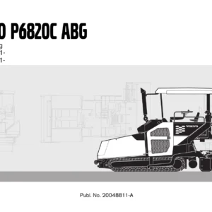 Volvo P6820C ABG Paver Parts Catalog 20048811-A - PDF Parts Manual