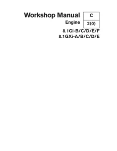 Volvo Penta 8.1Gi-B/C/D/E/F & 8.1GXi-A/B/C/D/E Engine Workshop Manual 7743378 (2004)
