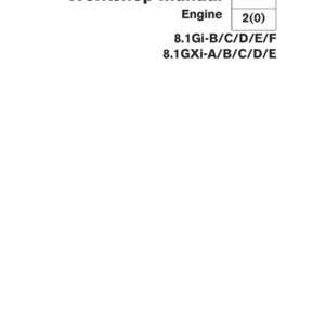 Volvo Penta 8.1Gi-B/C/D/E/F & 8.1GXi-A/B/C/D/E Engine Workshop Manual 7743378 (2004)