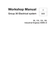 Volvo Penta 9L 12L 13L 16L EMS 2 Electrical System Workshop Manual