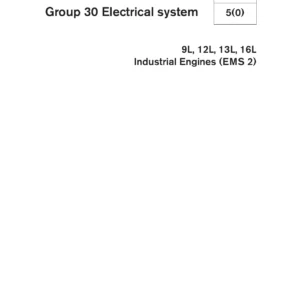 Volvo Penta 9L 12L 13L 16L EMS 2 Electrical System Workshop Manual