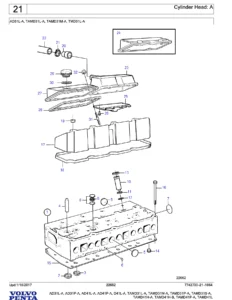 Volvo Penta AD31 AD41 TAMD31 TAMD41 Diesel Marine Engine Parts Manual PDF Download