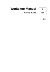 Volvo Penta D11 Workshop Manual Group 20-26 - Engine Service & Repair PDF