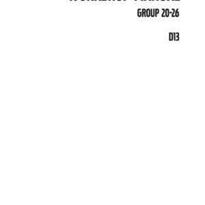 Volvo Penta D13 Workshop Manual Groups 20-26 - 434 Pages PDF Download