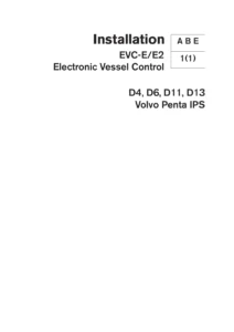Volvo Penta D4 D6 D11 D13 IPS EVC-E/E2 Installation Manual 2017