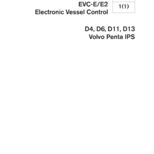 Volvo Penta D4 D6 D11 D13 IPS EVC-E/E2 Installation Manual 2017