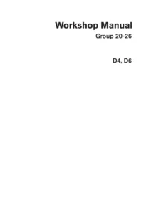 Volvo Penta D4 D6 Groups 20-26 Workshop Manual 47700149 - 01-2025 PDF