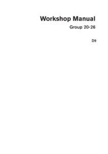 Volvo Penta D9 Groups 20-26 Workshop Manual 47703722 - 2020 PDF