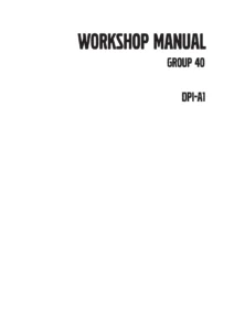 Volvo Penta DPI-A1 Sterndrive Workshop Manual - Group 40 PDF
