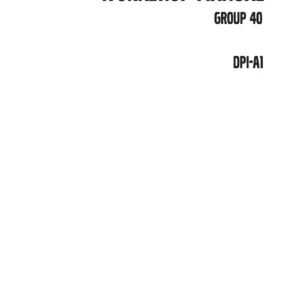 Volvo Penta DPI-A1 Sterndrive Workshop Manual - Group 40 PDF