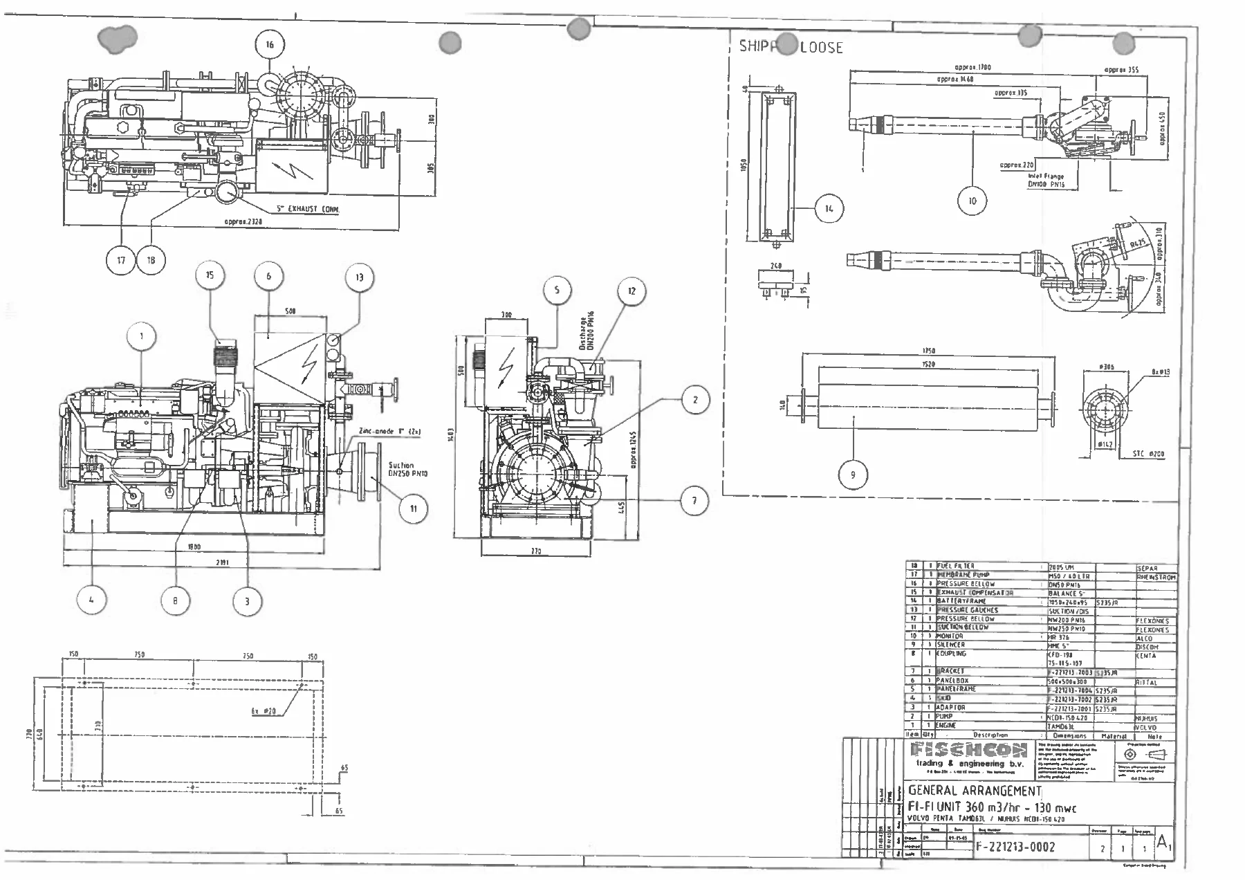 Volvo Penta Diesel Fire Fighting Pump Unit User Manual - 360 m³/h FiFi Pump Set TAMD63L - Image 2