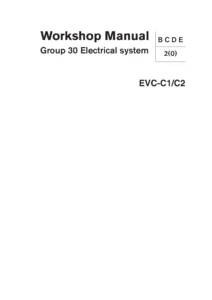 Volvo Penta EVC-C1 C2 Workshop Manual Group 30 Electrical System - PDF
