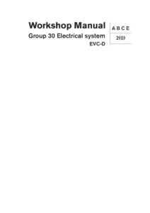 Volvo Penta EVC-D Electrical System Workshop Manual Group 30 - PDF Download