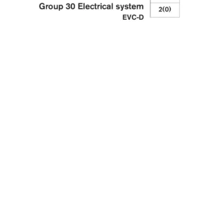 Volvo Penta EVC-D Electrical System Workshop Manual Group 30 - PDF Download