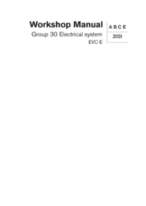Volvo Penta EVC-E Group 30 Electrical System Workshop Manual 2015