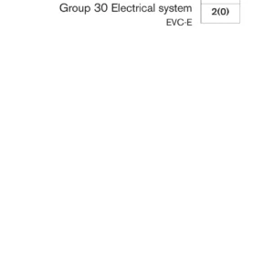 Volvo Penta EVC-E Group 30 Electrical System Workshop Manual 2015