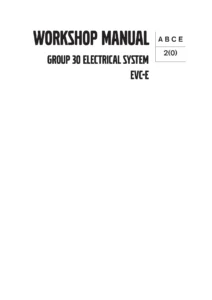Volvo Penta EVC-E Group 30 Electrical System Workshop Manual 2022