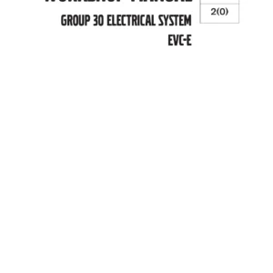 Volvo Penta EVC-E Group 30 Electrical System Workshop Manual 2022