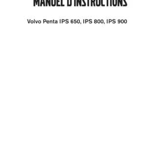 Volvo Penta IPS 650 800 900 Operator's Manual - French PDF Download