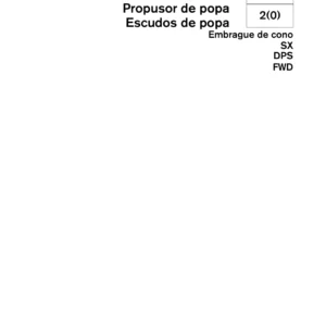 Volvo Penta SX DPS FWD Propulsor de Popa Manual de Taller - Colas y Escudos 47701867