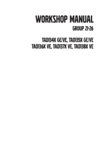 Volvo Penta TAD134X TAD135X TAD136X TAD137X TAD138X Workshop Manual Groups 21-26 - PDF
