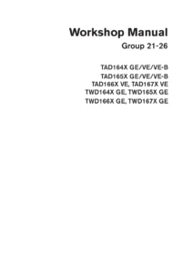 Volvo Penta TAD164X-167X TWD164X-167X Workshop Manual Groups 21-26