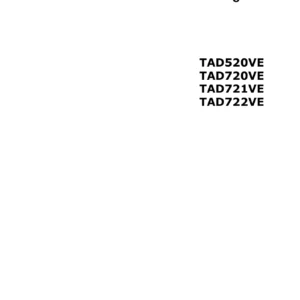 Volvo Penta TAD520VE TAD720VE TAD721VE TAD722VE Parts Catalog 2009