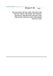 Volvo Penta TWD1643GE & TAD1640-1673 Workshop Manual Groups 21-26 PDF