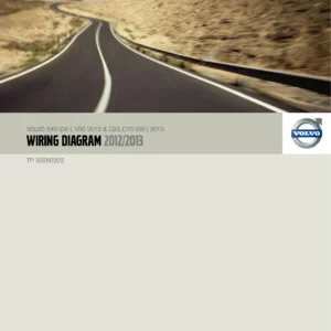 Volvo S40, V50, C30, C70 2012-2013 Wiring Diagram Manual - TP 39250202