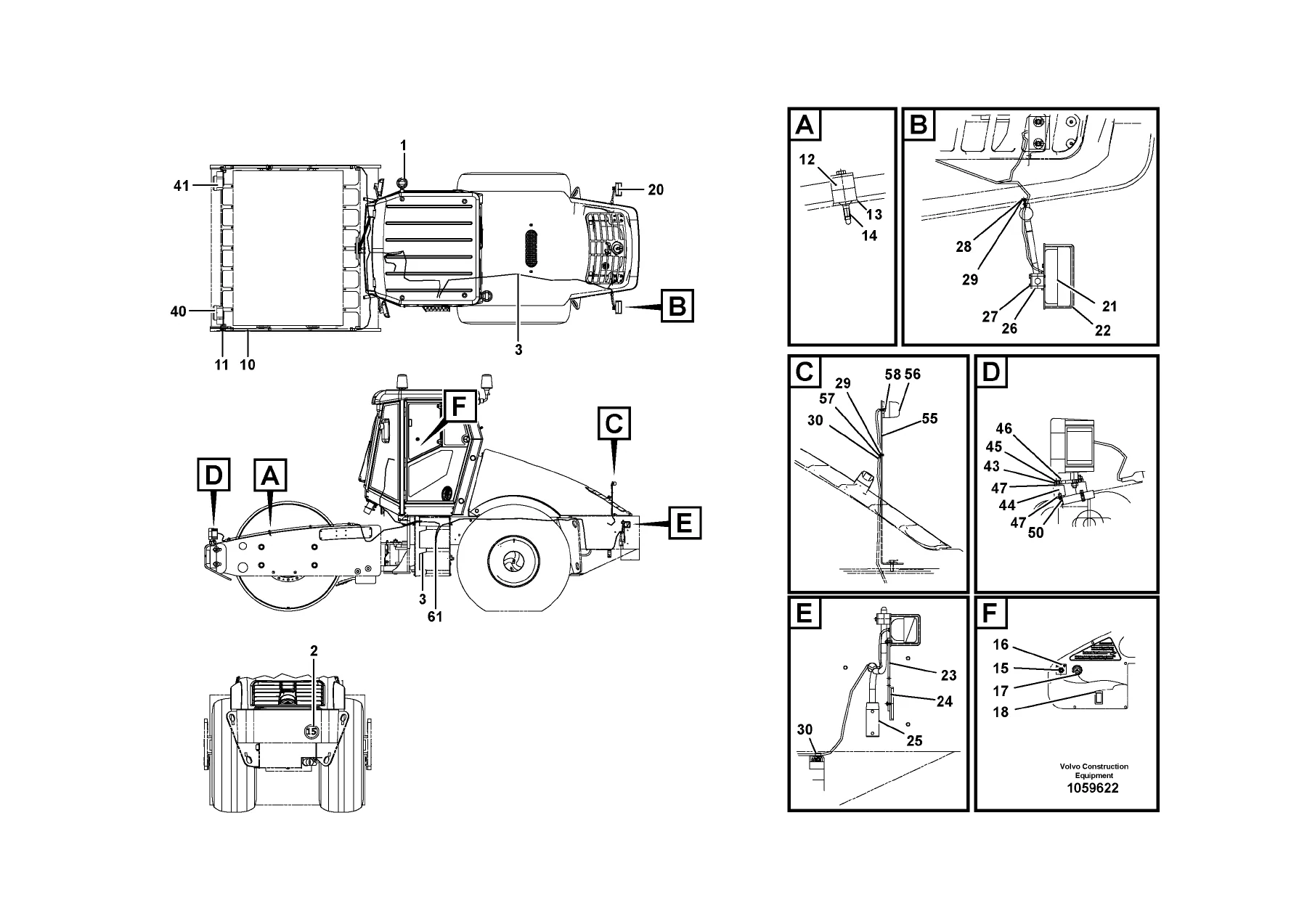 Volvo SD130/D/DX/F Vibratory Compactor Parts Catalog 20048722-A - Image 3