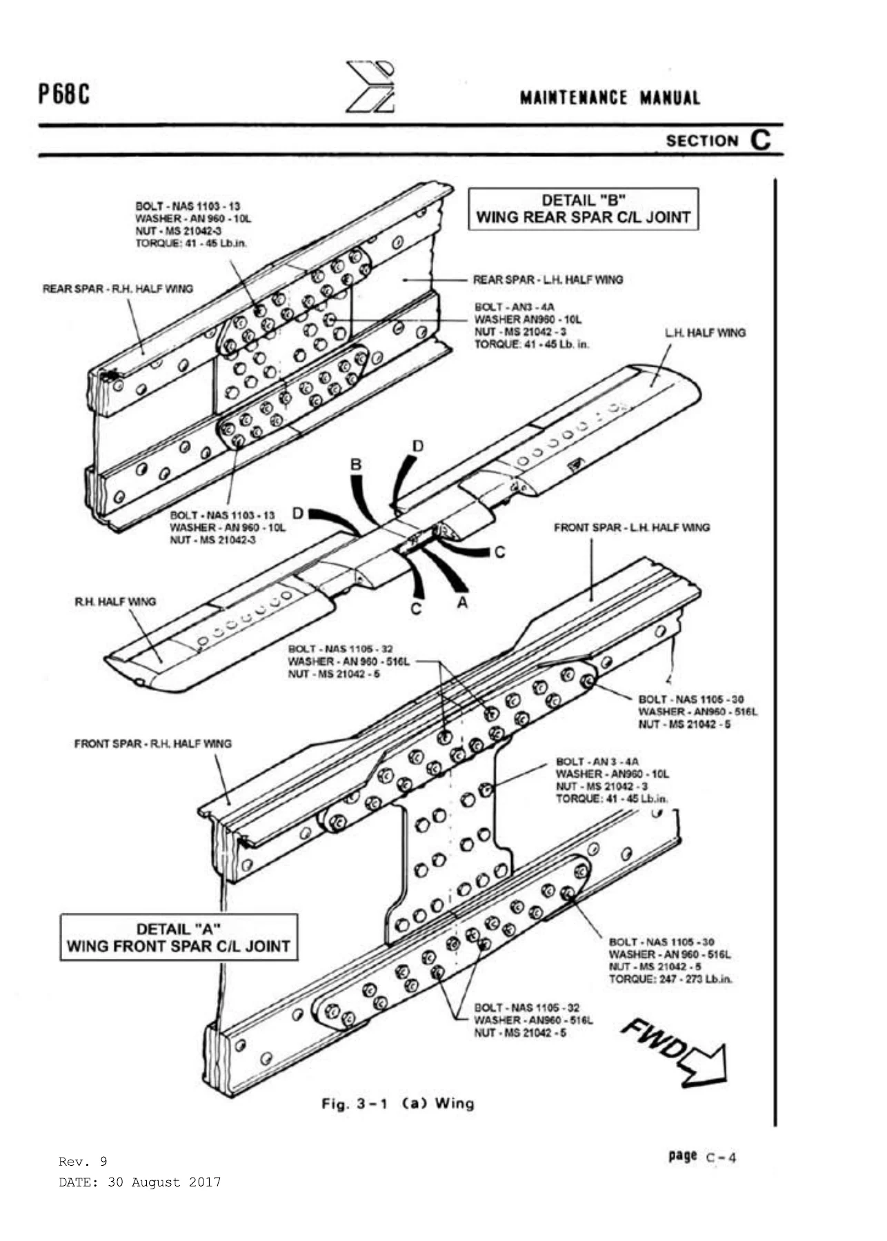Vulcanair P68C Maintenance Manual NOR10.709-1B Rev 9 - PDF Download - Image 2