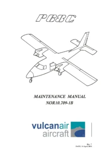 Vulcanair P68C Maintenance Manual NOR10.709-1B Rev 9 - PDF Download